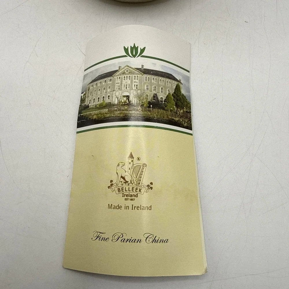 Belleek Ireland Daisy & Shamrock Vase 5,3/4